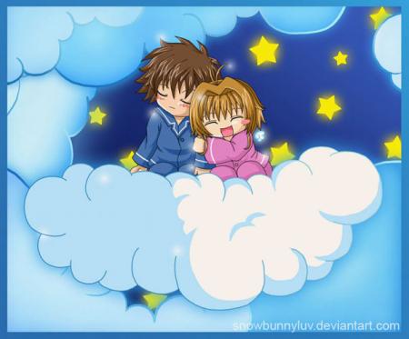 Avec toi, je suis sur mon petit nuage !